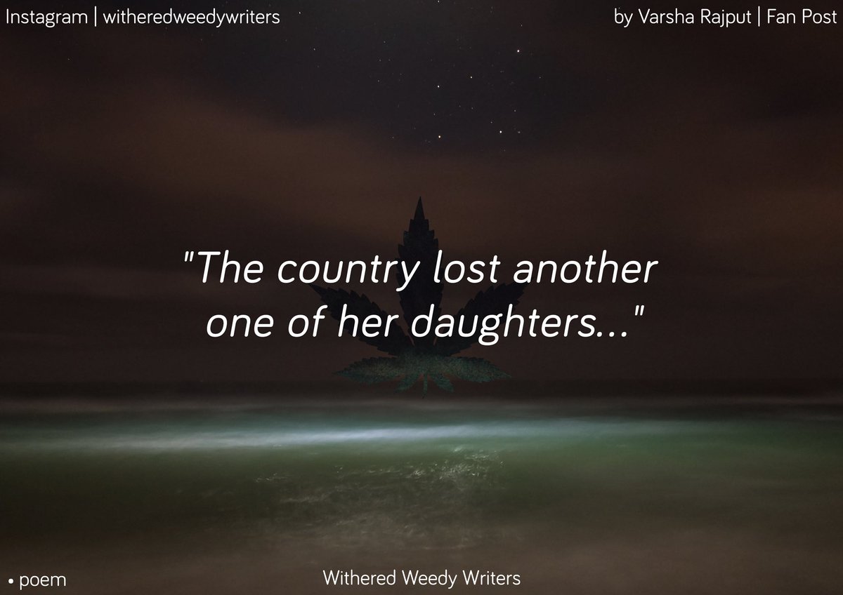 WritersOfWWW's tweet photo. Where was your humanity 
when she wailed and cried, 
uncontrolled, unabashed 
your lust so great that you 
couldn’t…

Read the whole piece:
https://t.co/JaYgOftoa7

Poem by Varsha Rajput | Fan Post.
____

#JusticeForAasifa #KathuaCase #UnnaoCase #poetry #NaPoWriMo #Asifa https://t.co/FcxrNmyud2