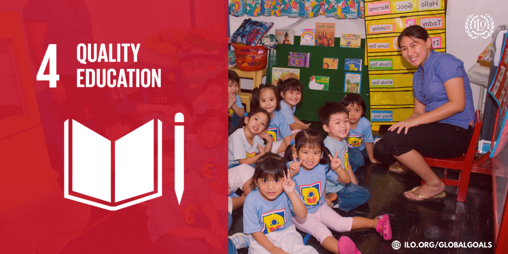 ilo's tweet photo. Education can change people's lives and livelihoods, even transform societies and economies. Here are some examples: https://t.co/iqtgBoR7gW https://t.co/uQLAkE1uqY