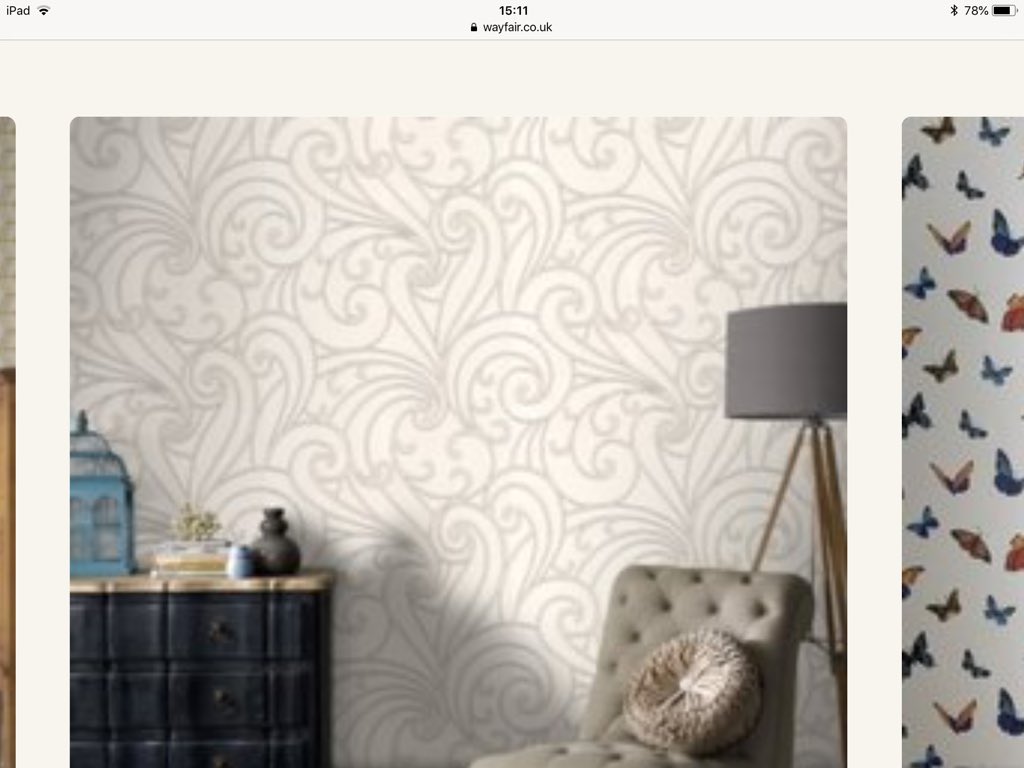 therealcatyoung's tweet photo. @WayfairUK can you tell me where this wallpaper is on your website? It’s featured on the abstract wallpaper tab but I cannot find it 🙁 https://t.co/oC4PKY0zB2