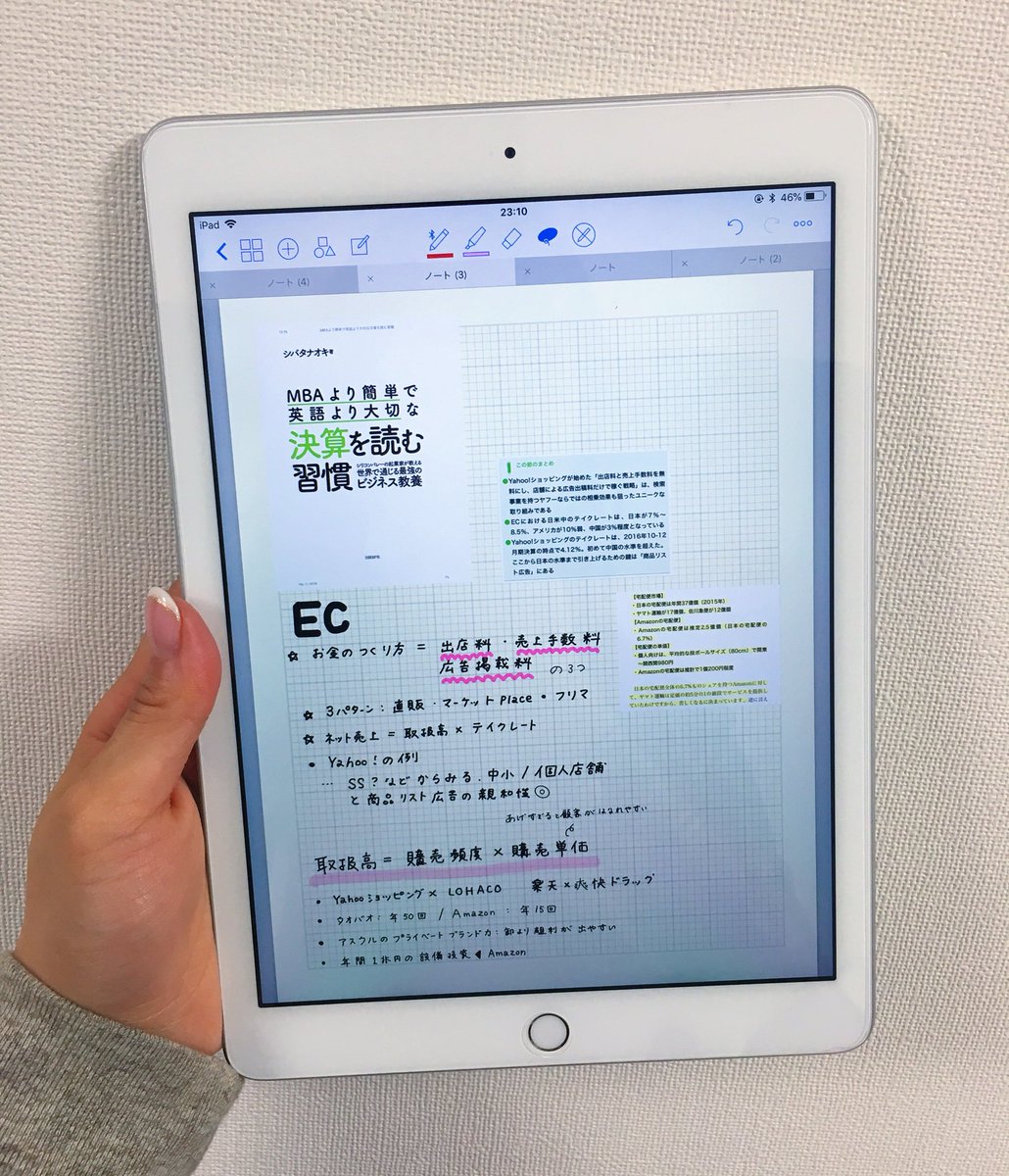 Yuko Osaki Koooorin Su Twitter Ipadとapple Pencil買ってから ゆっくり考える時間を取るハードルがとてもさがってよい 目的別にノートつくってる 作ってるノート 勉強会用 読書メモ用 本業の戦略やprのブレスト用 副業用 好きな時間に読み返せる