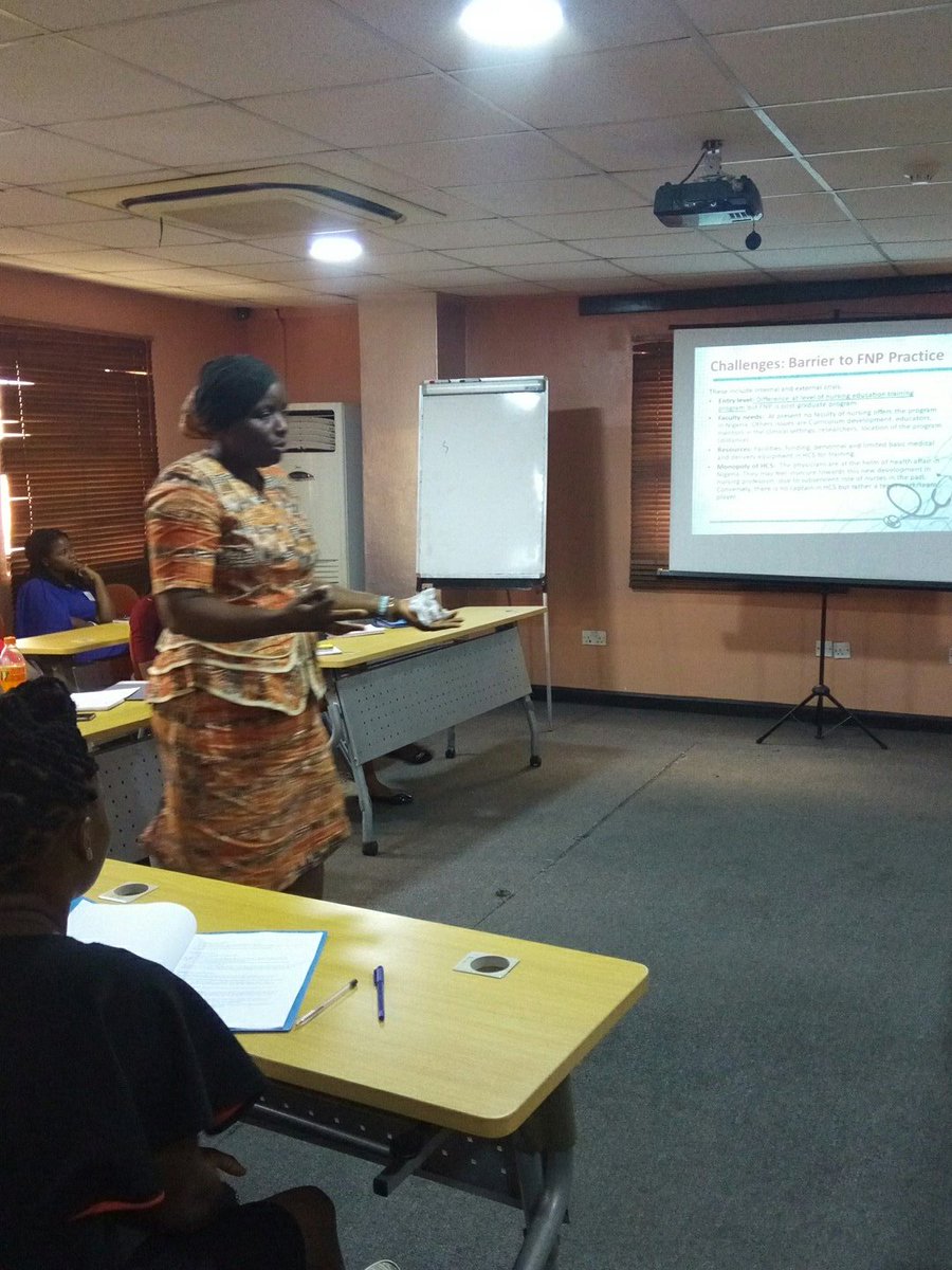 JulieMogbo's tweet photo. Innovative #FamilyNursePractioner taking the nurses on #FNP as a much needed career path in Nigeria #FBS2018 @IFNAorg @wschroederMMFT https://t.co/W6rmcdG1b6