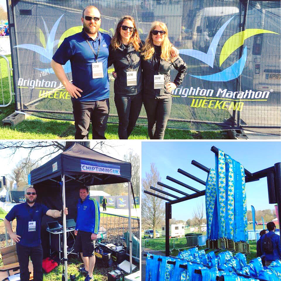 Inspireraces's tweet photo. The #ChiptimingUK crew prepping for the #Brighton #MiniMilers at @BrightonMarathn... #BrightonMarathon https://t.co/ExBnndRylU