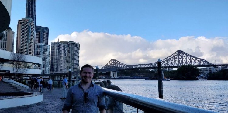 JBPacific's tweet photo. Our third secondee has arrived and he’s already enjoying the beautiful Brisbane weather ☀️ Welcome Johnny! https://t.co/PgszNjLCws
