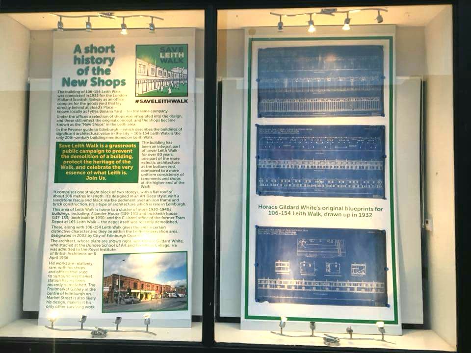 saveleithwalk's tweet photo. Check out our shop front next to the @EdinRemakery 
We are at the @newkirkgatesc with a stall today from 11am for a couple of hours come along and sign the petition.
#saveleithwalk https://t.co/aRPsYgwPcQ