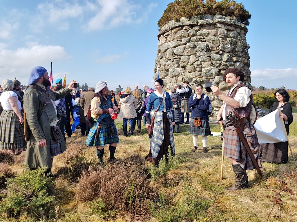 InverOutlanders's tweet photo. At the cairn for the Culloden commemoration this morning  #Culloden272  #Culloden @Writer_DG https://t.co/dS0M5qsPD4
