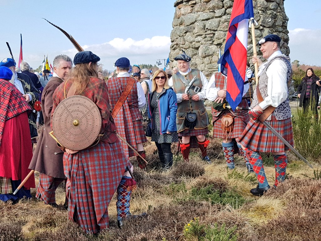 InverOutlanders's tweet photo. At the cairn for the Culloden commemoration this morning  #Culloden272  #Culloden @Writer_DG https://t.co/dS0M5qsPD4