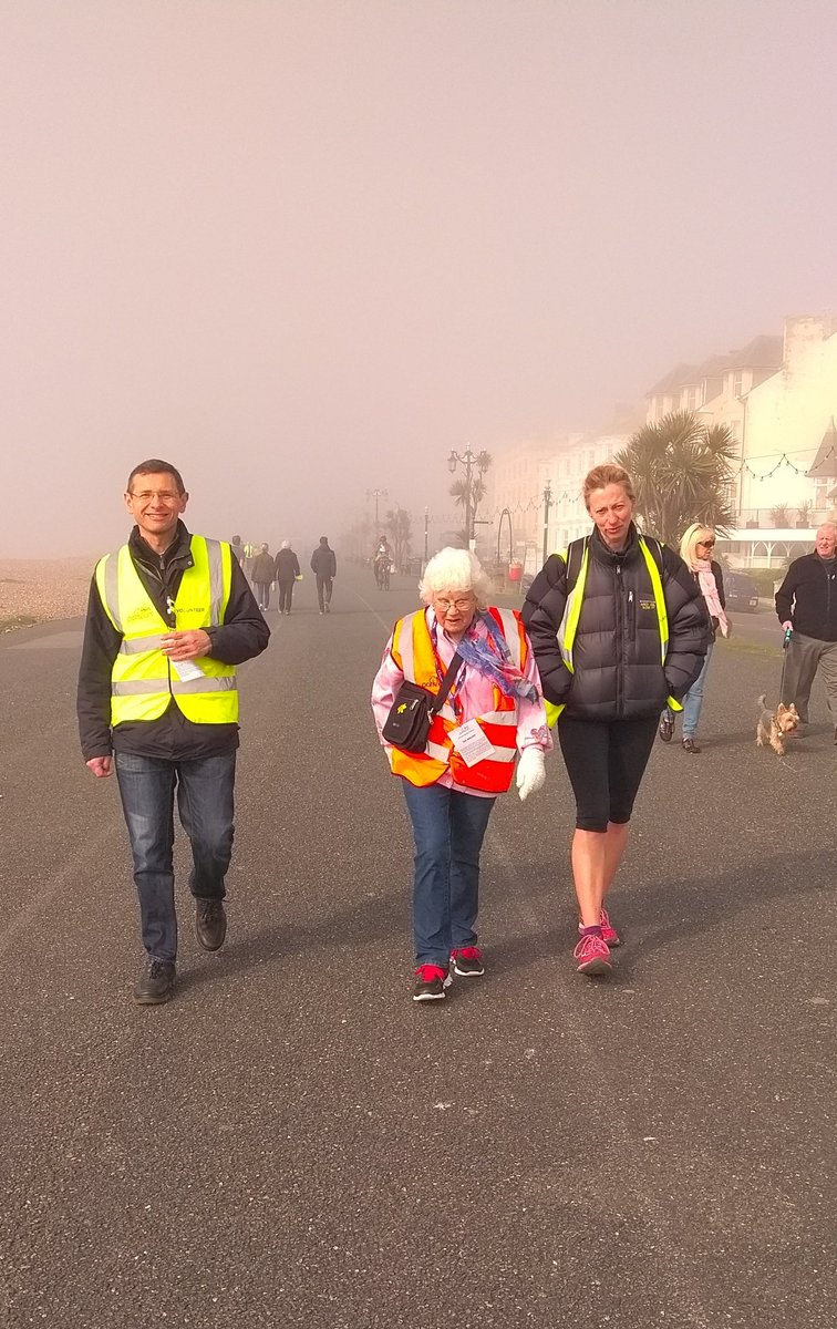 @RobinsonBelinda ..peasoup or not it's #Parkrun. We will make the sun come out! #loveparkrun With our #hivisheroes aka marshals! @Worthingparkrun