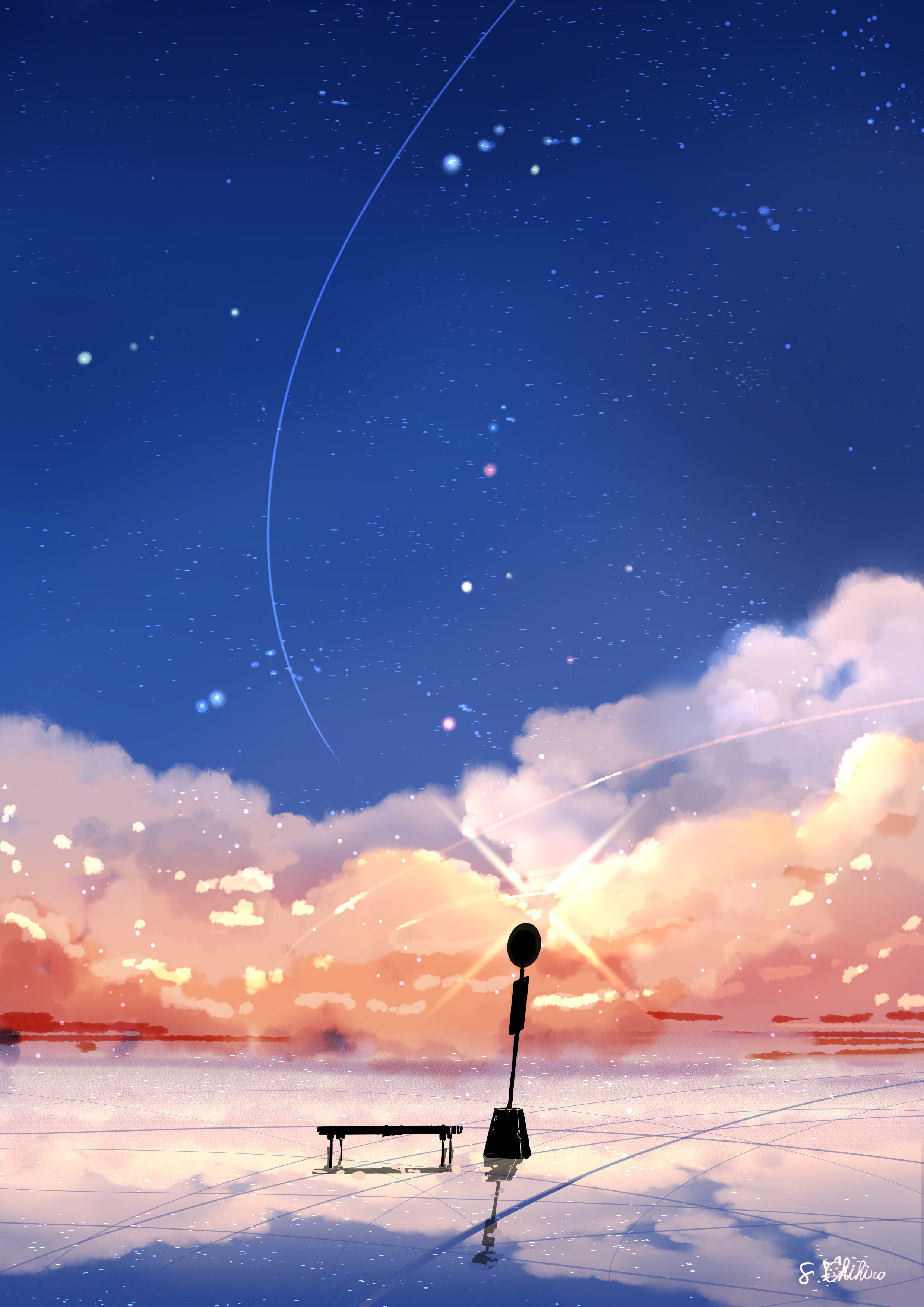 桜田千尋 満月珈琲店いろいろ発売中 在 Twitter 上 ワンドロの空イラスト 何枚か描いたのでまとめます 1枚目がさっきまで描いてた新作です あわせて見てやってください 背景ワンドロ 背景 T Co Rhlqmao7du Twitter