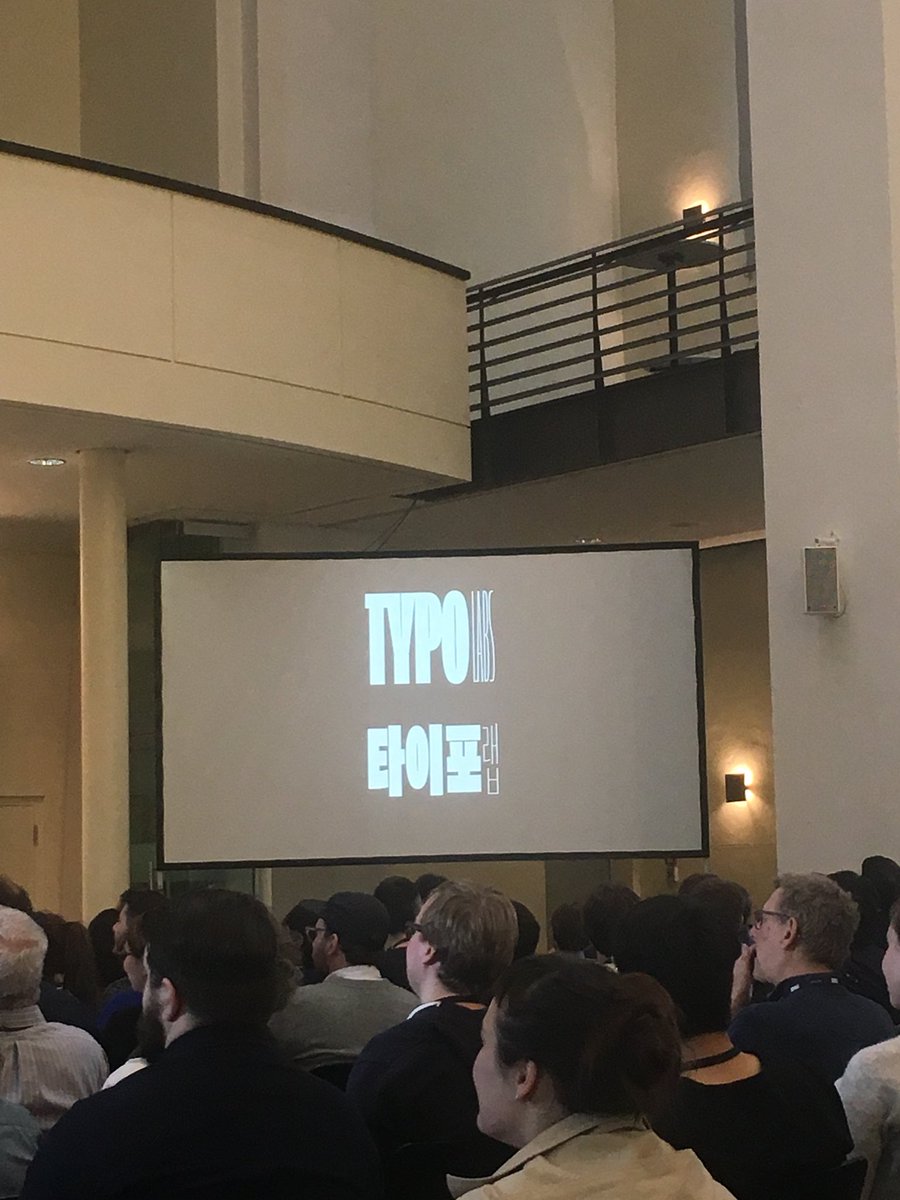 .<a href="/minjooham_/">Minjoo Ham</a> created our #typolabs18 logo in Korean. 🙏