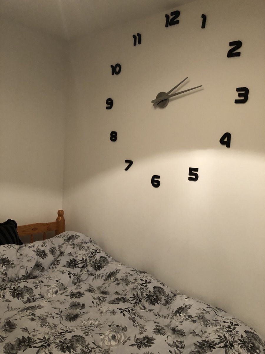 DanDaRocha's tweet photo. Can’t stand ticking clocks at night and usually take ‘em off the wall and put into another room when staying elsewhere (sorry friends!). Went to do the same at the Airbnb last night, turned the light on and saw this... https://t.co/gqudFTEd6R