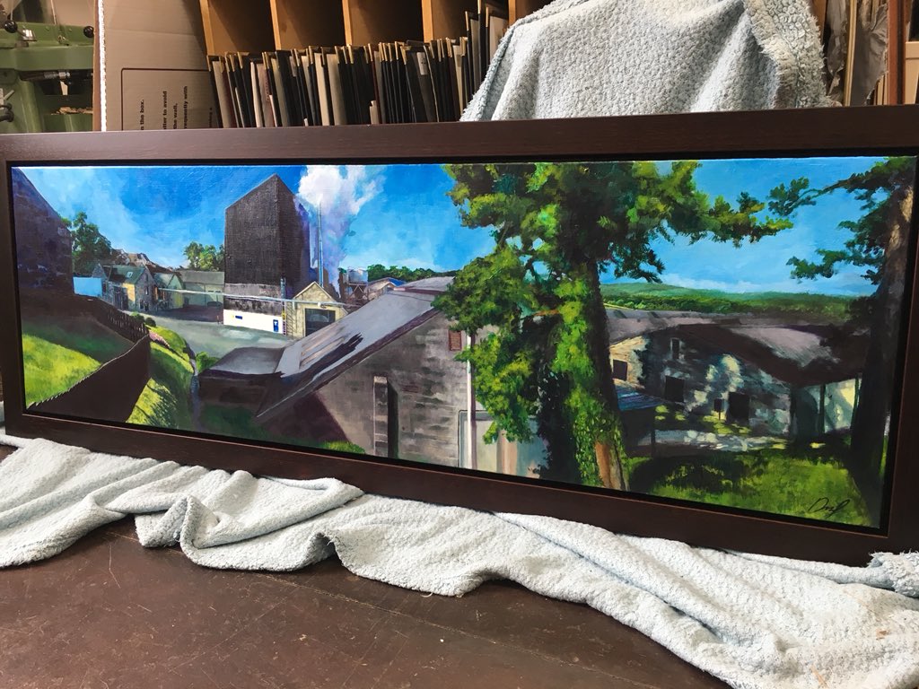 DOGART_dot_com's tweet photo. Fantastic painting of #GlenMoray distillery in for #Scanning on our #CruseScanner by @D_M_Fairbairn https://t.co/T9ye2VkpeQ