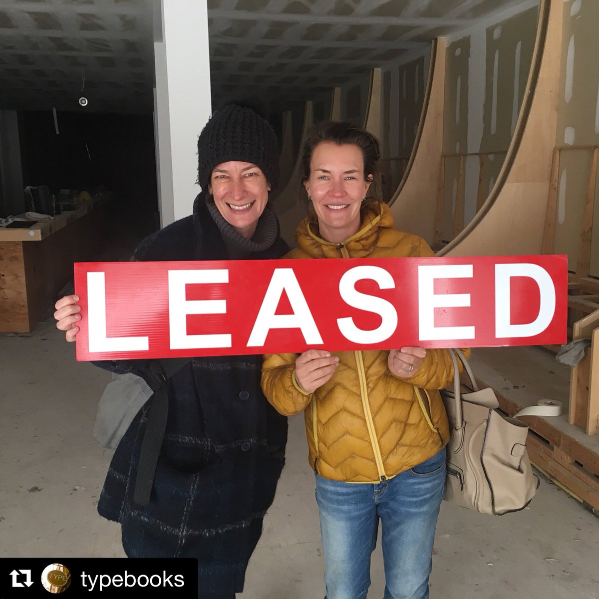 We couldn’t keep it secret a second longer! Type is so pleased to announce that we’re opening a new location – our third – in the Junction in summer 2018! We have our hard hats on and our bookish brains full of ideas. Stay tuned as it takes shape!