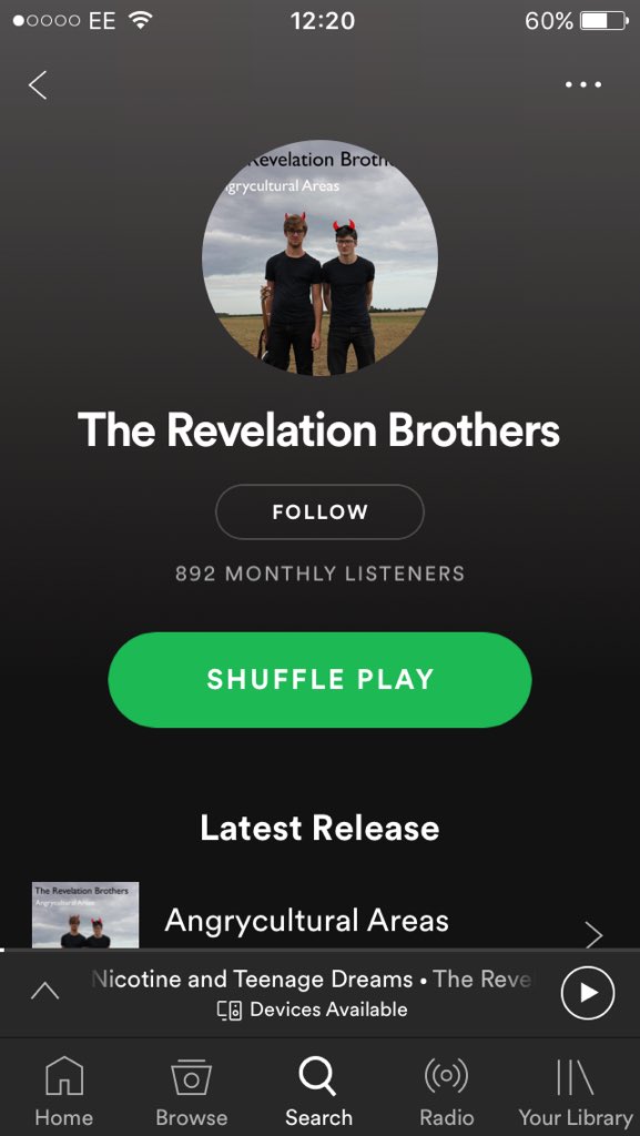 RevelationBrot1's tweet image. Thought we'd show you our massive boost in monthly listeners! Thanks for all your support and if you like our stuff be sure to keep following for more gigs and releases soon x