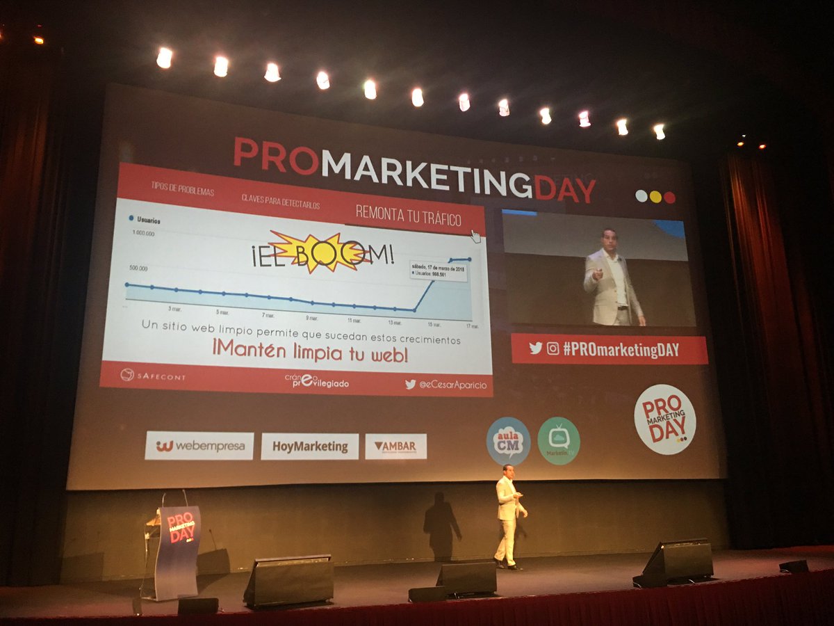 MartaEscuR's tweet photo. Mantén limpia tu web de contenido duplicado y tu tráfico mejorará según @eCesarAparicio en #PROmarketingDAY https://t.co/yM0eEFmeS5