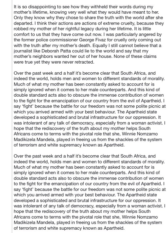AndiMakinana's tweet photo. HRH Zenani Dlamini's speech.

#WinnieMandelaFuneral https://t.co/73R3hKi95F