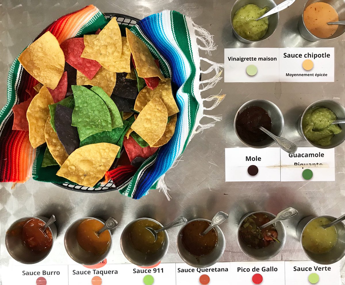 LeRoiduTaco's tweet photo. If you are not sure about which sauce is THE BEST ONE for YOU, try them for free in our restaurant! 😱😊 https://t.co/PhY8Vm5fYY