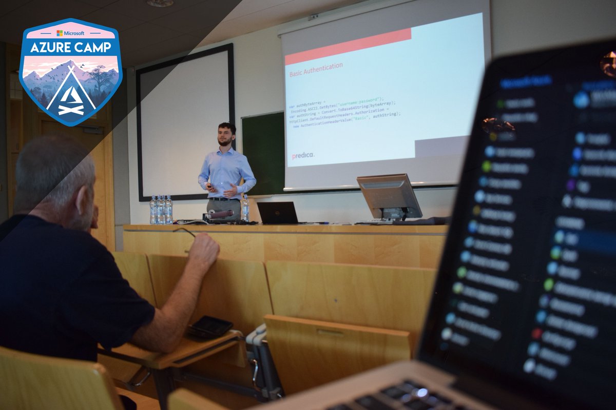 mateusz_bartos's tweet photo. Right now on @Azure Camp - @mateudu with "Authentication in Azure"!
#MSPBuzz https://t.co/PoyOcaJPYE