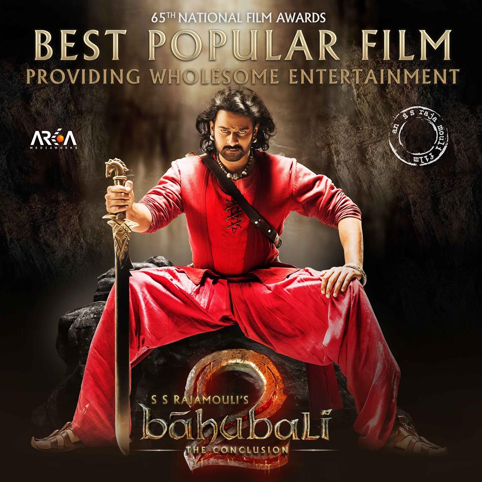 #Baahubali is the only series in #India to win National Award for both the movies..

#Baahubali - Best Feature Film in 63rd National Awards

#Baahubali2 - Best Film - Popular in #65thNationalFilmAwards