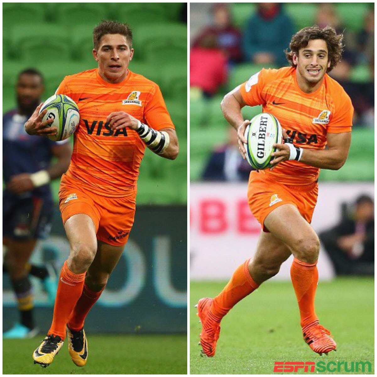 ScrumESPN's tweet photo. #JAGUARESxESPN ¡De Hindú al Super Rugby! Los muchachos de Don Torcuato apoyaron un try cada uno en la victoria de Jaguares. 🤜💥🤛 https://t.co/fIhotlxqNg