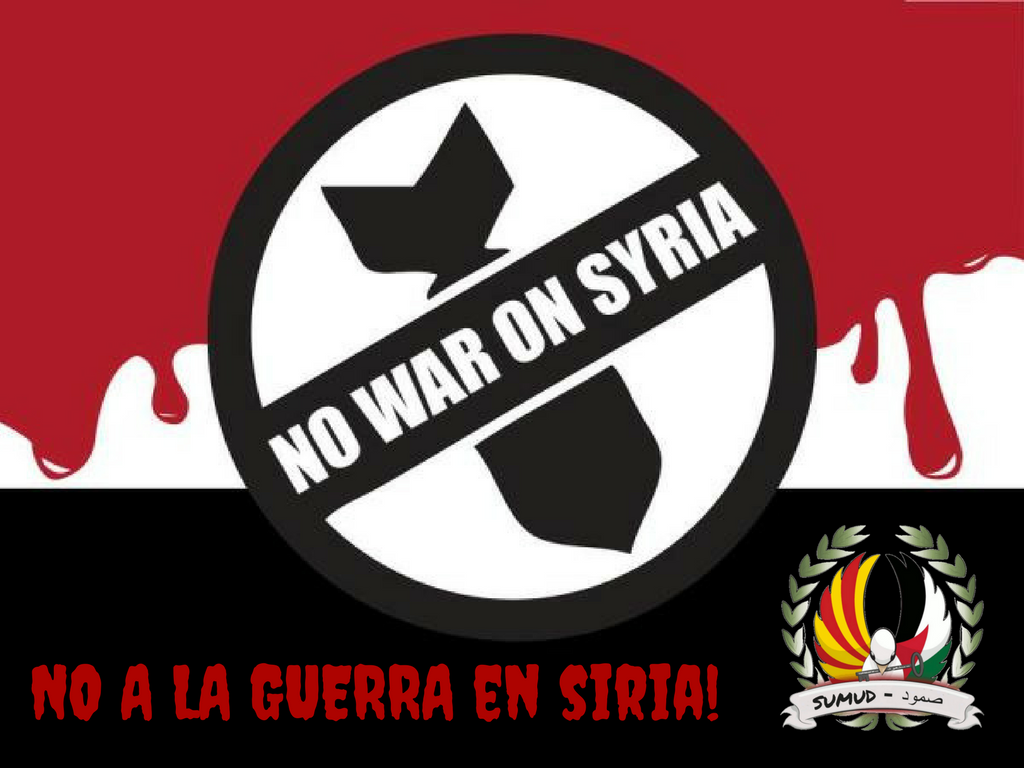 SumudPalestina's tweet photo. 🔴[NO a la guerra en Siria] ¡Ni en ningú sitio! ⚠#PrayForSyria
¡Solidaridad con el pueblo sirio! #NoALaGuerra https://t.co/fM3Y2a4L9b