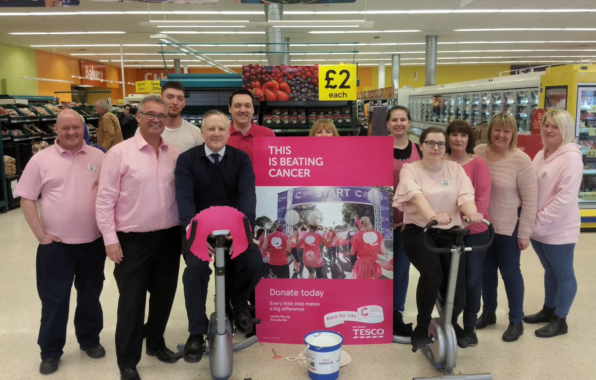 RtHonKevanJones's tweet photo. Pleased to support staff @Tesco Annfield Plain raising money for @CR_UK this afternoon. https://t.co/d6TaLQ8bdr
