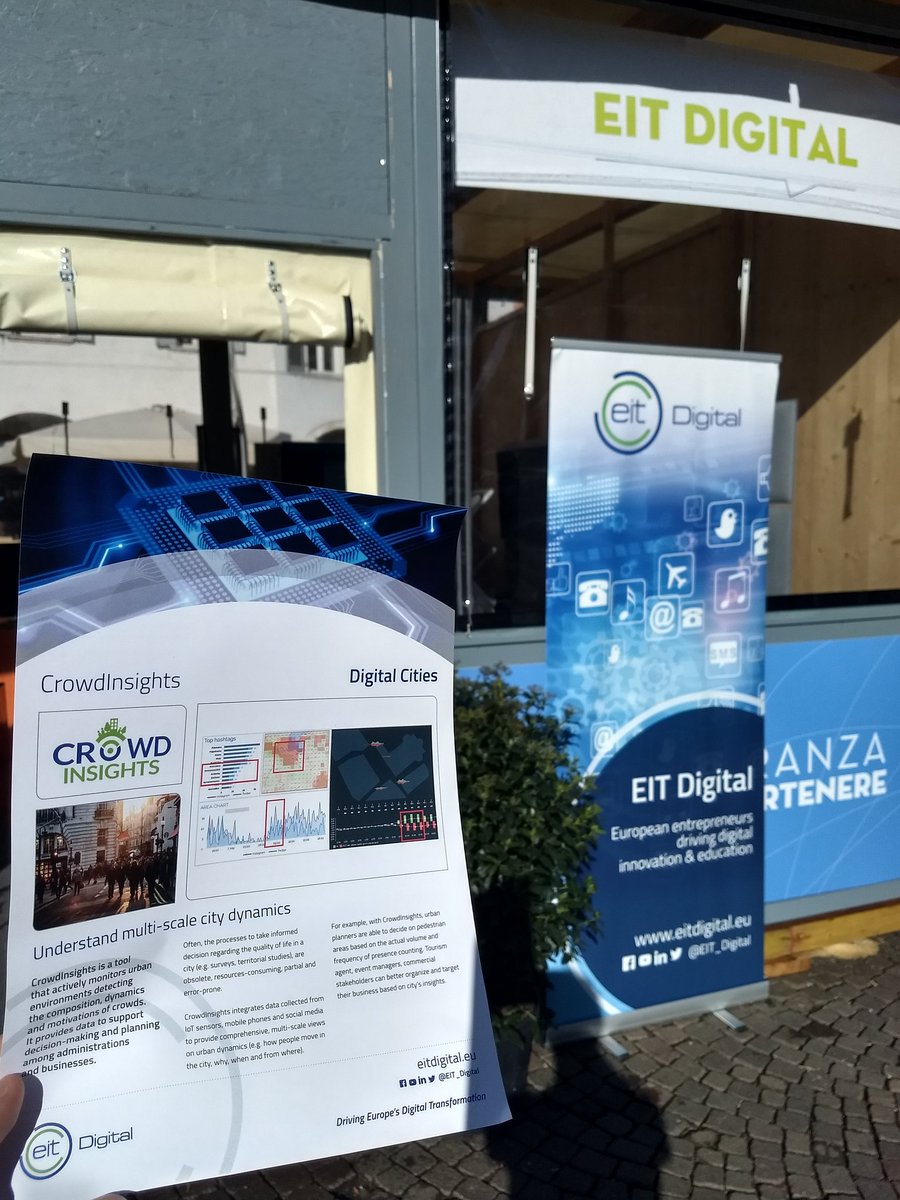 datascience_mi's tweet photo. RT @MarcoBrambi: RT @city_welcom: We're at @EIT_Digital booth at @trentosmart during the #TSCW18 #trentosmart 😉 come learn how we help #pa take informed #decision for #crowd managememt and #urbanplanning with #BigData and #IoT solutions https://t.co/p6RT2v1St1