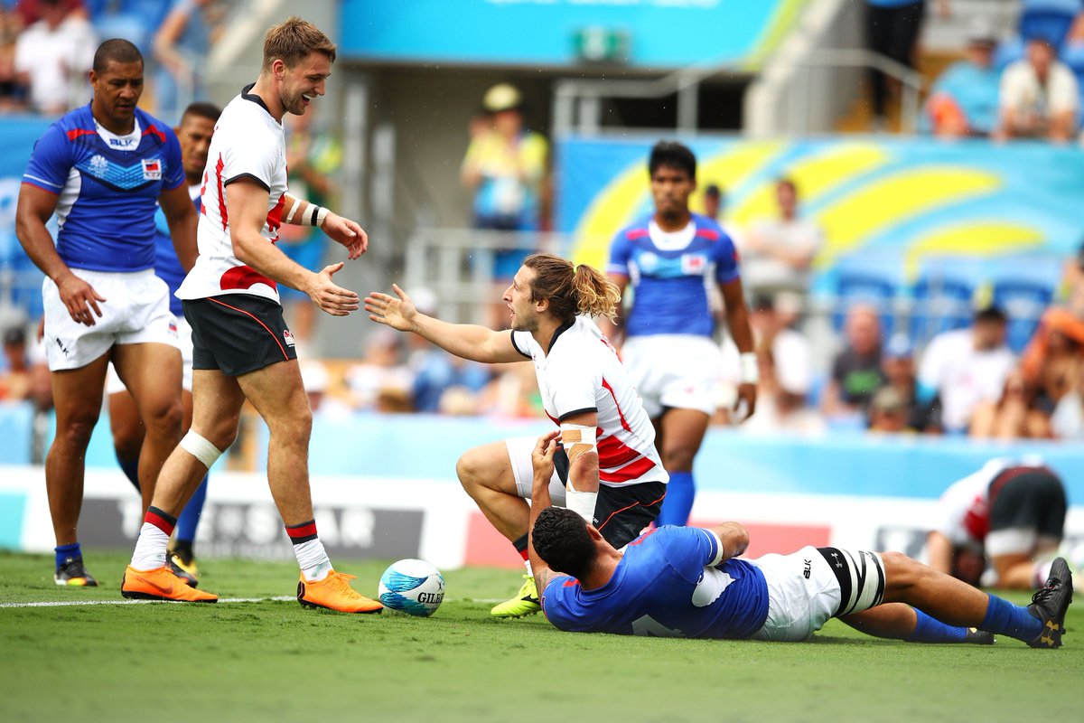 EnglandRugby's tweet photo. 3⃣ from 3⃣

England Men top Pool B to reach #GC2018 semi-finals.

Report: https://t.co/9eSaGE0J7J https://t.co/NeK1MXuKsT