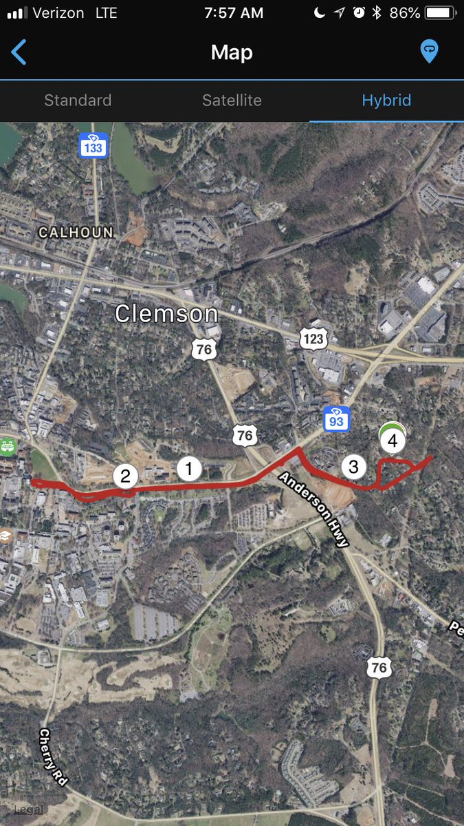 tigersfan75's tweet photo. 1pax for a 4 miler out and back to campus and then some.  #theressomethinginthesehills #ohmyhills #clemson #runclemson #spinggame #addbaseball #FiACounts @FiALexSC @FiaRunningwild @FiASC_  #clemsonneedsfia #illmove https://t.co/VjQarMRFml