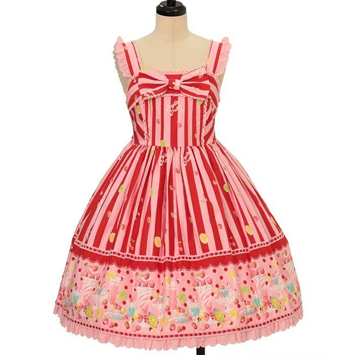 ANGELIC PRETTY - FRUITS PARLOR Fruits Parlor Triple Frill Skirt by