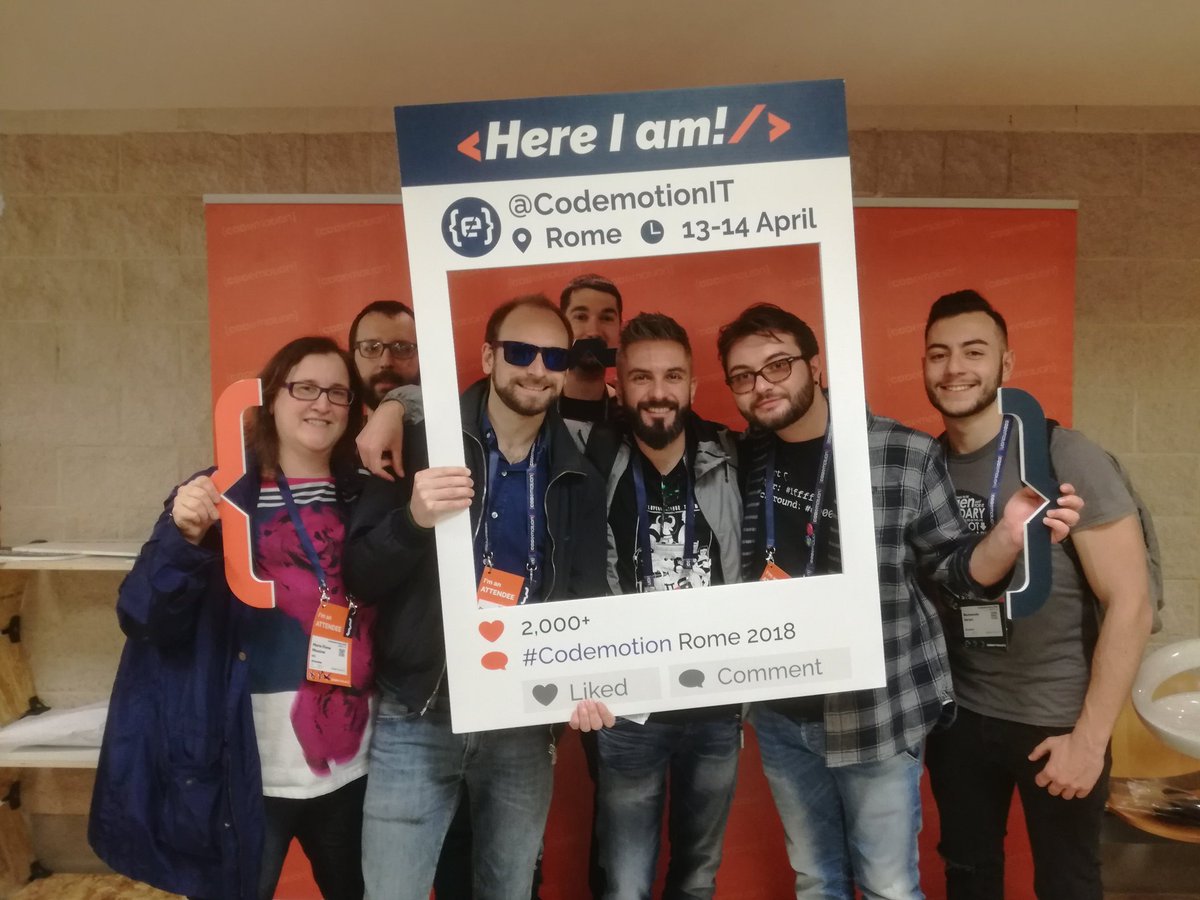 brillanteNA's tweet photo. #Codemotion #Rome 2018 - Day2! @CodemotionIT @EmilioSpatola @BarboniGabriele https://t.co/ePL4jNefZN