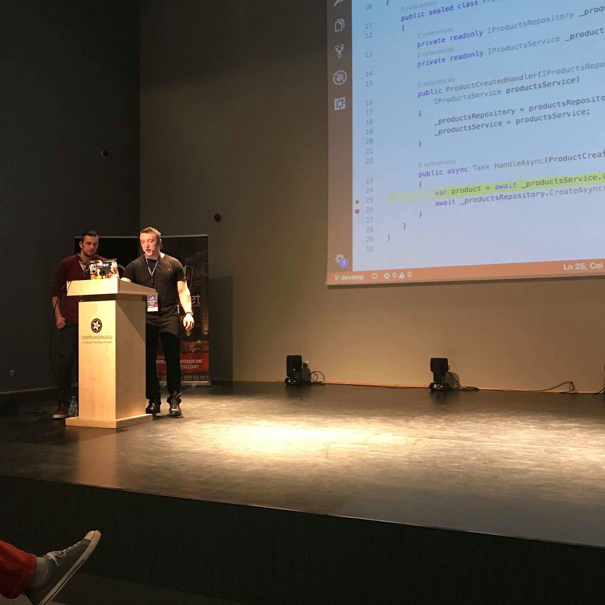 spetzu's tweet image. Lecture at @SiiGetNET with @d_pawlukiewicz about .NET Core and microservices.
@dev_mentors 
#distributednetcore

devmentors.io