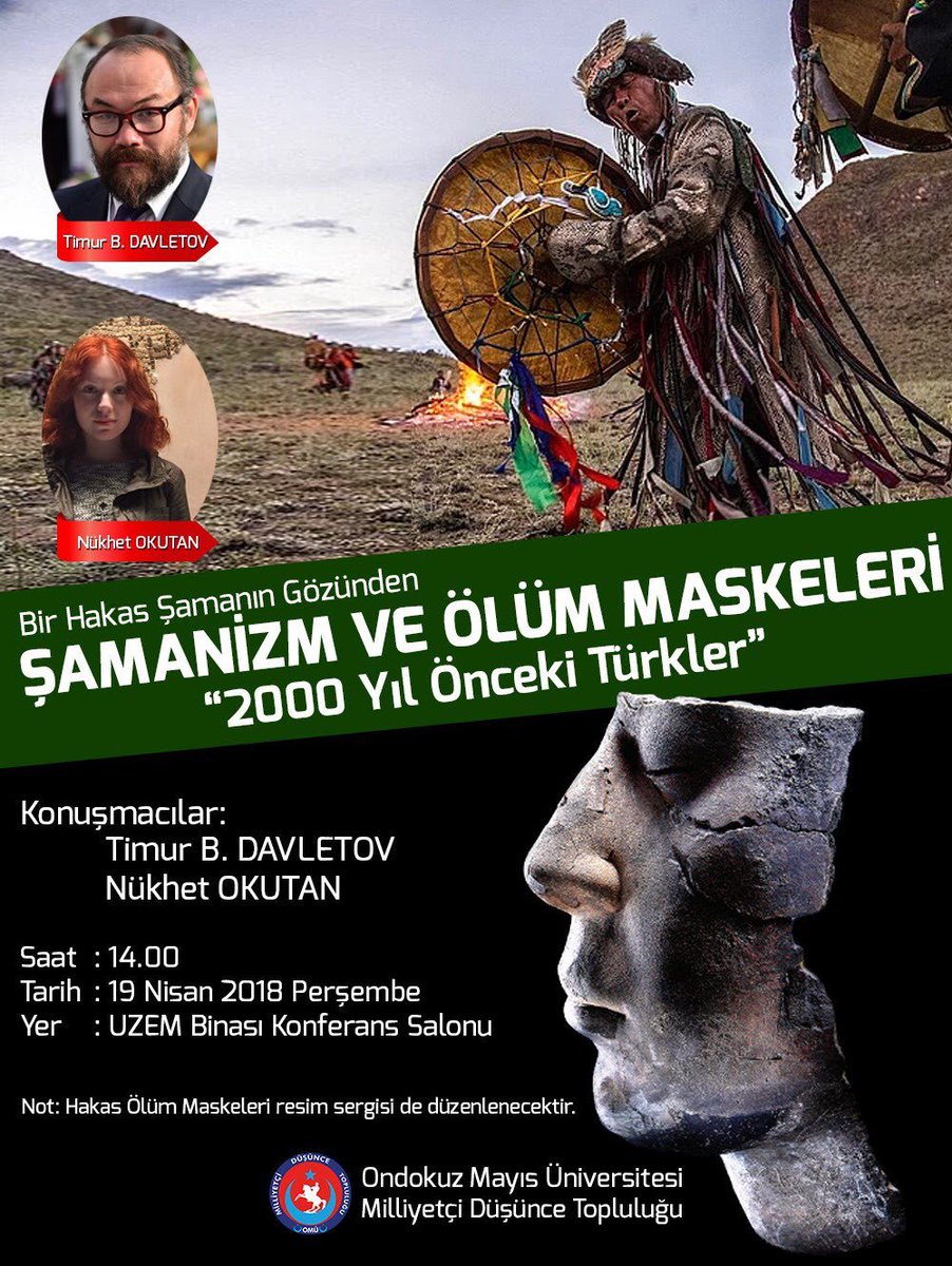 <a href="/BilgeKam/">Bilge Kam</a>: bu Perşembe, 19 Nisan'da #19MayısÜniversitesi'ndeyiz, etkinlik fihristinize ısrarla not alınız, şimdiden hoş geldiniz🍀😊
#NükhetOkutan
#TimurBDavletov
#Samsun
#TürkCirSuu
↪instagram.com/p/BhjOPyqH_eP/