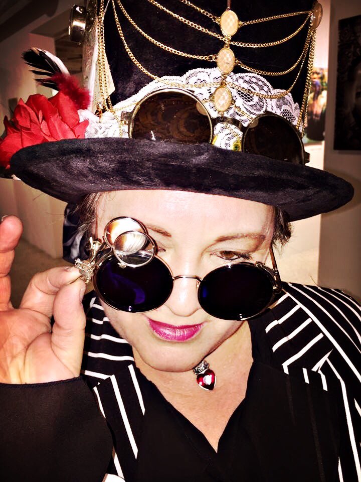 rivet_nation's tweet photo. Neiley will be a vendor at RAIL, Steampunk Under The Sea. Will she trade her glasses for a diving mask? Join us next Saturday (April 21) from 12 to 8pm for a full day of fun and fantasy #rail #steampunk https://t.co/AsoU1x2gU7 https://t.co/fEQeZ4QE6G