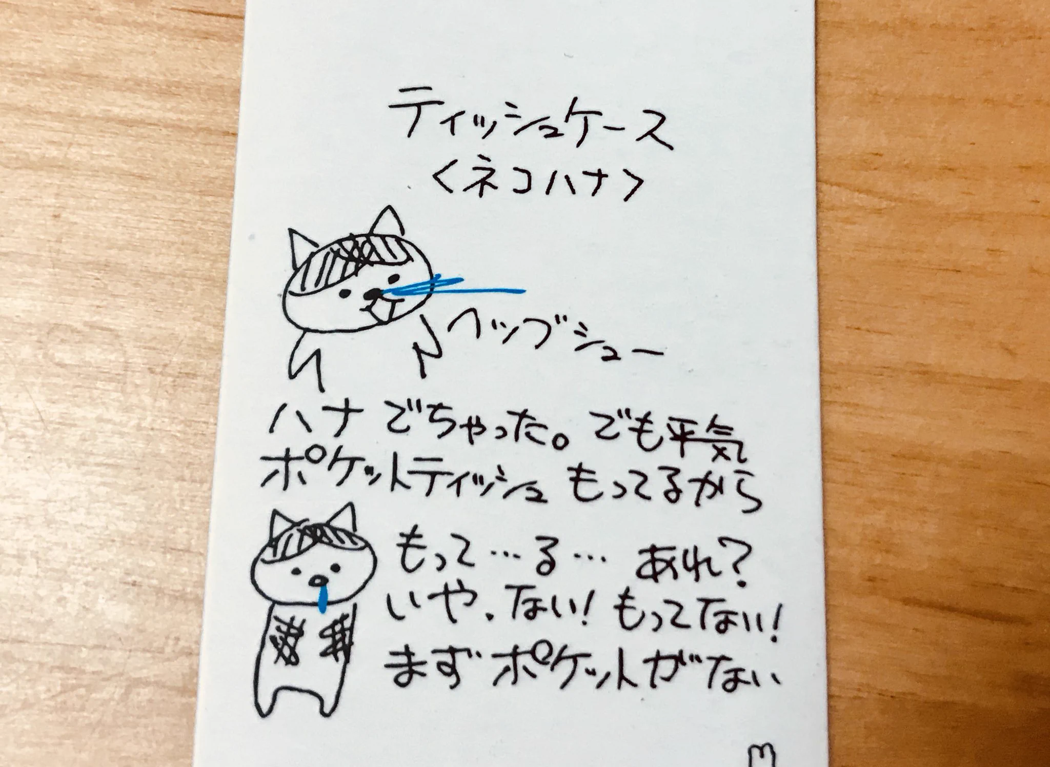 なんなのかすぐにわかるアイテムｗ猫の鼻から鼻水が出ているティッシュケースｗ