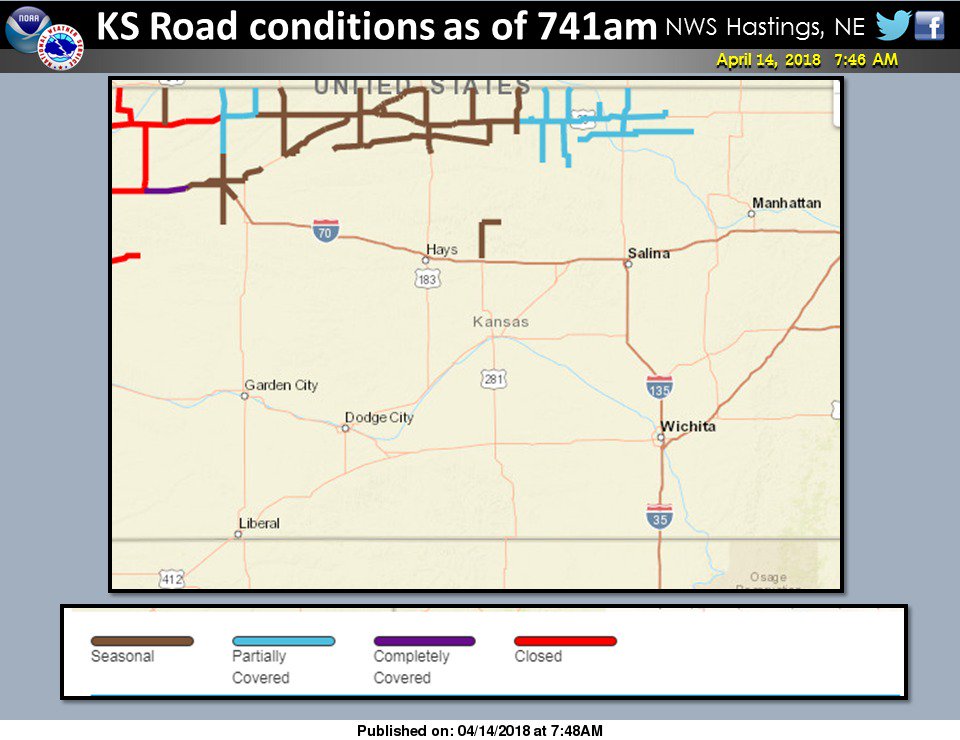 Nws Hastings On Twitter Kansas Road Conditions This Morning