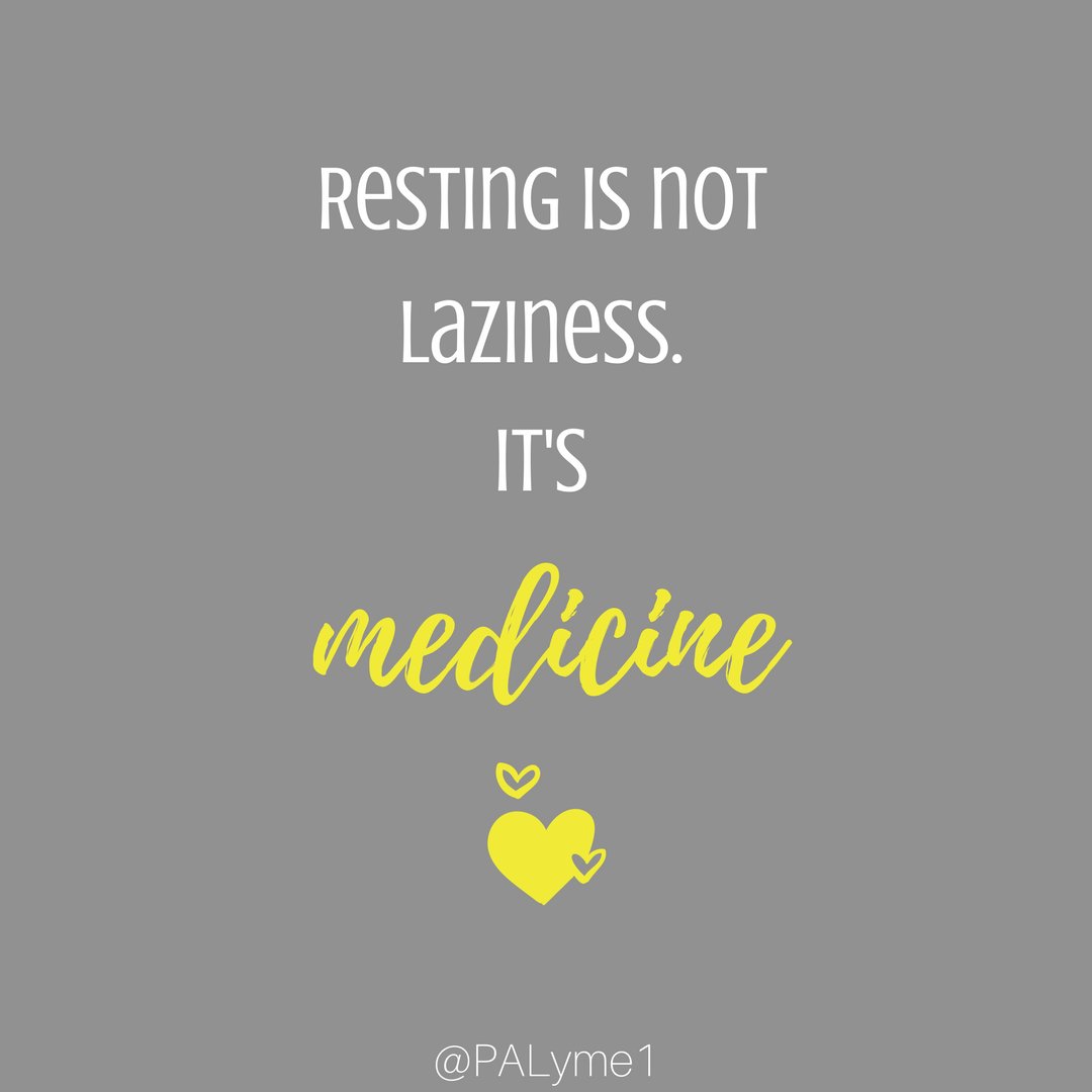 PALyme1's tweet photo. No one should ever feel guilty for practicing some much needed self care. Hey, who doesn't love a nap? 😴 You know your body better than anyone. Rest when you need to. 💚 #bekindtoyourself #restismedicine #selfcaresaturday https://t.co/s8YtDkDKl3