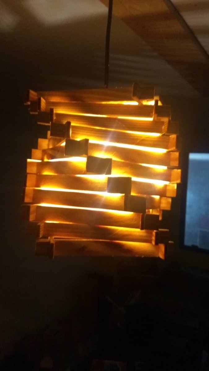 Abstractart16's tweet image. Spiral wood pendant lights @500 only grab it till stocks last. Last 20 pieces remaining.