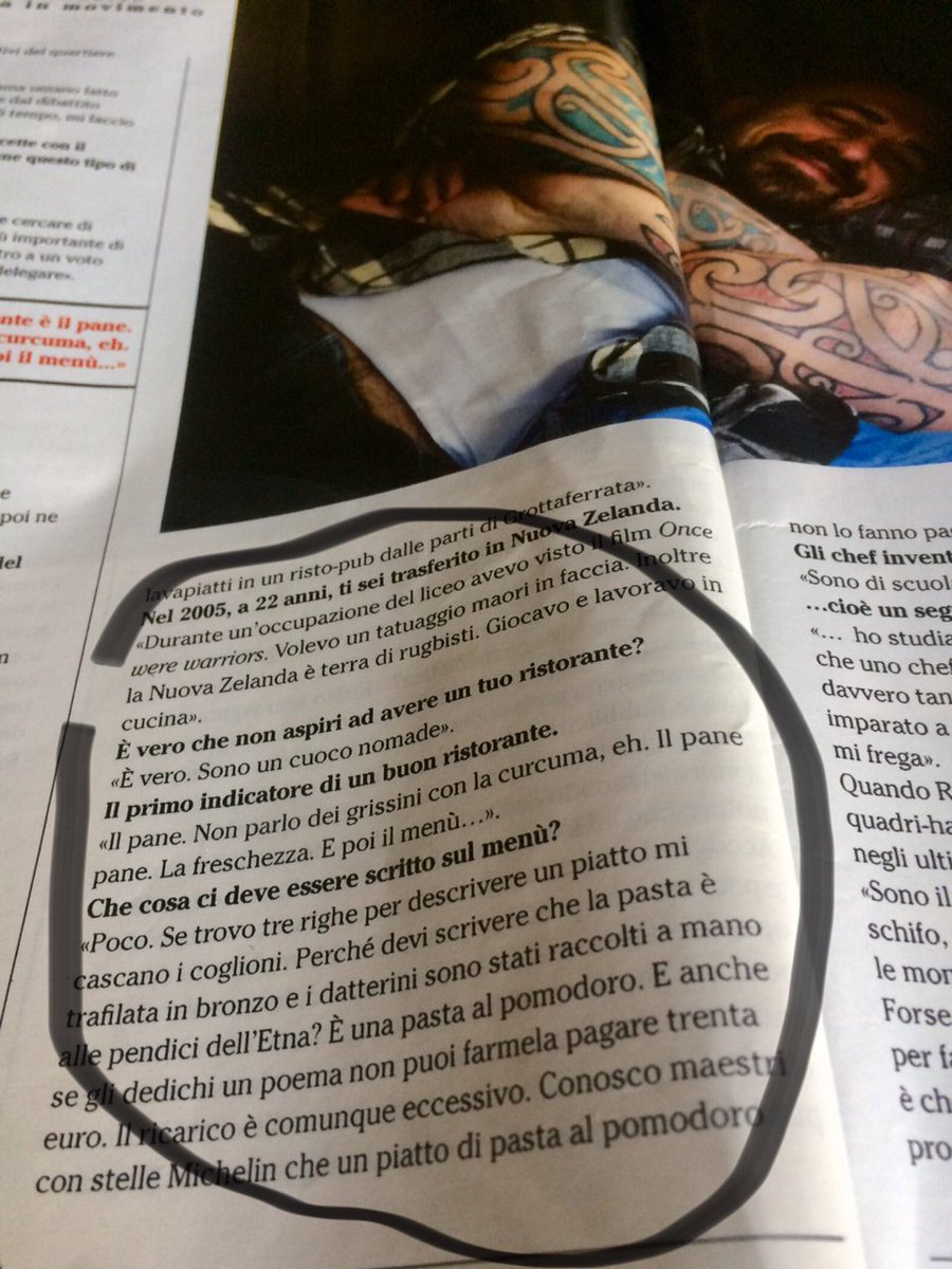 Fantastica intervista a <a href="/rubio_chef/">Rubio 🔻</a> su 7 di ieri #masterchefit #cibo #cucina