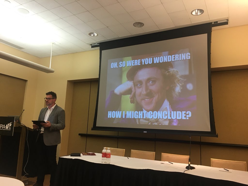 OpenCPDPESS's tweet photo. @DrAshCasey we must be aware of algorithmic memes clogging social media, and help young people to understand this #AERA18 #opencpd https://t.co/Wao0SY8KTf