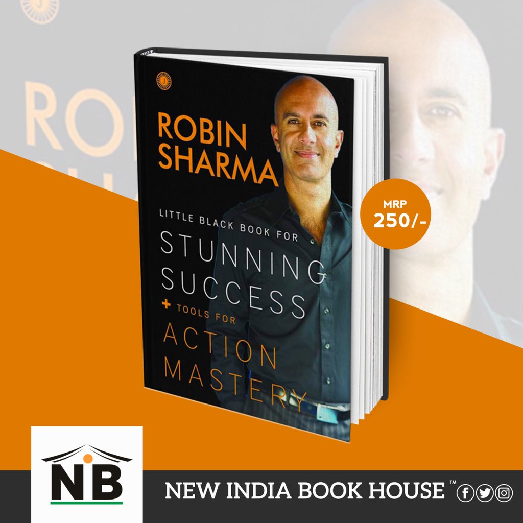 NIBHnasik's tweet photo. “Greatness begins beyond your comfort zone.” Robin Sharma.
Little black book for Stunning success by Robin Sharma.
Highly recommended for Aspiring people.
Available at our store. Order now details in Bio.
#nibh #newindiabookhouse #booklover #reading #robinsharma #nashik https://t.co/E8aSkjERsq