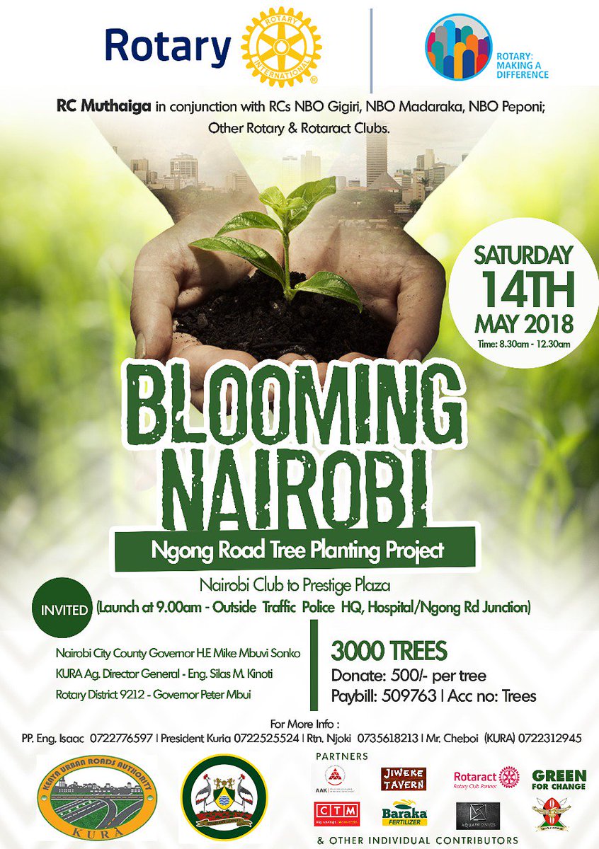 MitiAlliance's tweet photo. The opportunity to shape the future our city Nairobi will be determined by us not others. @wangari_nyanjui @Environment_Ke @MikeSonko @GShapersNairobi @GlobalShapers @SHAPEsustain #GreeningNairobi #BloomingNairobi #treeplantingKe #Pandacampaign @KeForestService https://t.co/YqQUXO945Q