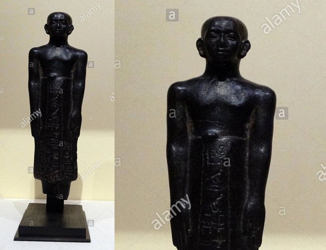 KemetVirtual's tweet photo. Frontal view: "Guard/Lector" of Kemet Pharaoh Mentuhotep II, [c. 2055- 2004 BC]. https://t.co/KuVZNTRdyv
