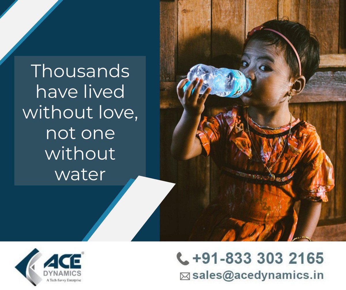 ace_dynamics's tweet image. Get Water Treatment solutions for the Residential and Commercial purposes
Contact Us - goo.gl/2Ba7ho 
&quot;Thousands have lived without love, not one without water,&quot; 
#SaveWater #wastewater #WaterIsLife #WaterCrisis #acedynamics #conservewater #recycling @RT_com @htTweets