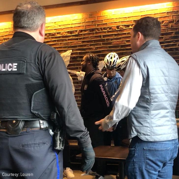 6abc's tweet image. A witness to the Philadelphia Starbucks arrest said a manager did not ask the two men to leave before calling police. Her full account: 6abc.cm/2EMwRRh