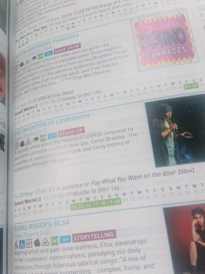 hashtagcerys's tweet photo. I'M IN A MAGAZINE

@brightonfringe @SweetVenues 

#PleaseComeSeeMyShow https://t.co/nLTGgP8MP4