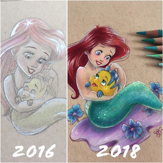 laurinearty's tweet photo. The drawing on the left was one of my first with colored pencils. I am so proud of my progress. But I have so much more to learn! 🎨
#mermaid #ariel #baby #progress #disney #art #disneyarts #disneyart #disneylove #disneybaby #artprogress #thelittlemer… https://t.co/l5MPxlj69o https://t.co/4NzicoELKt