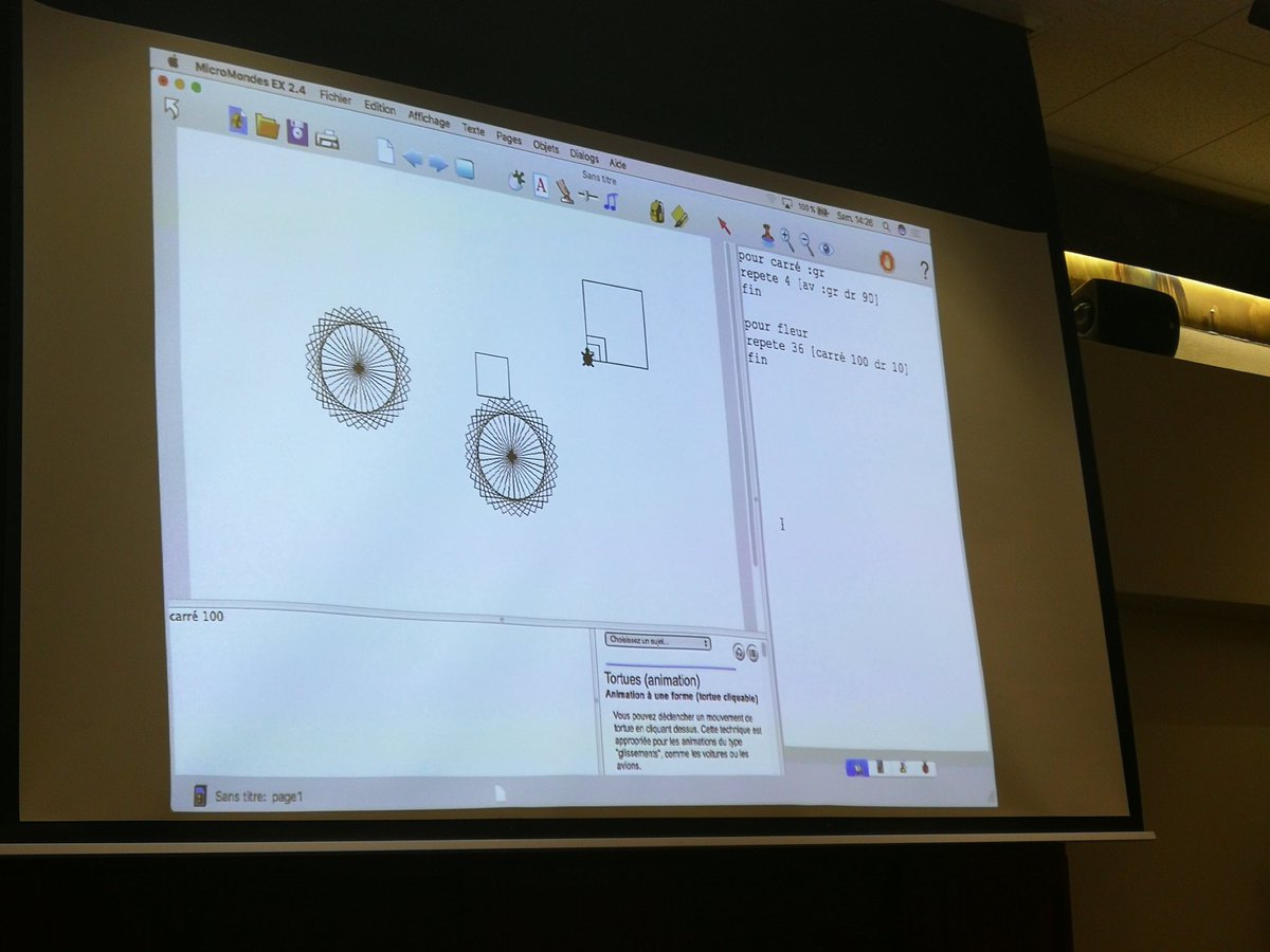 Amanda_Deneau's tweet image. Le défi de MicroMondes EX @FCLEdu #FCLedu #CanCodetoLearn