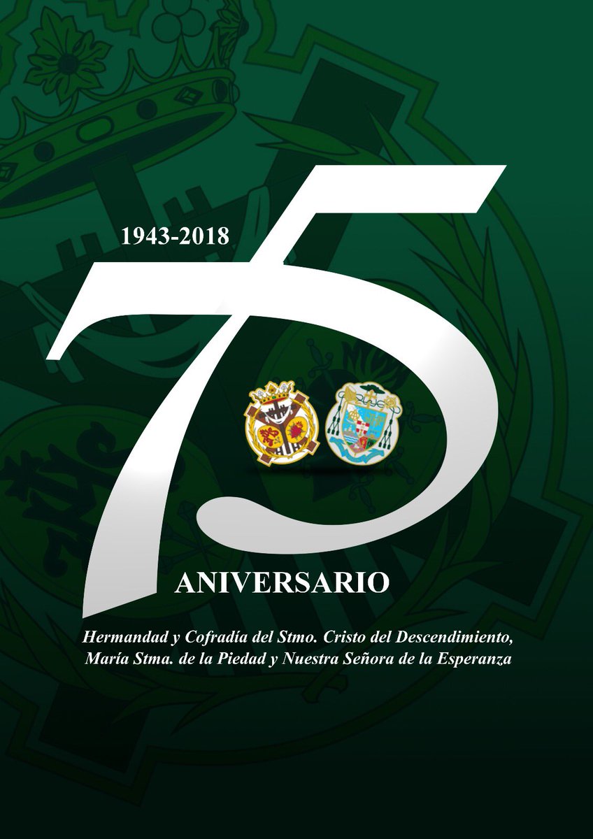 1943 - 2018 | Os presentamos el logo del 75  Aniversario de Nuestra Hermandad Descendimiento Badajoz. 
Esperamos que os guste‼️
#75aniversario #descendimientoEsperanza