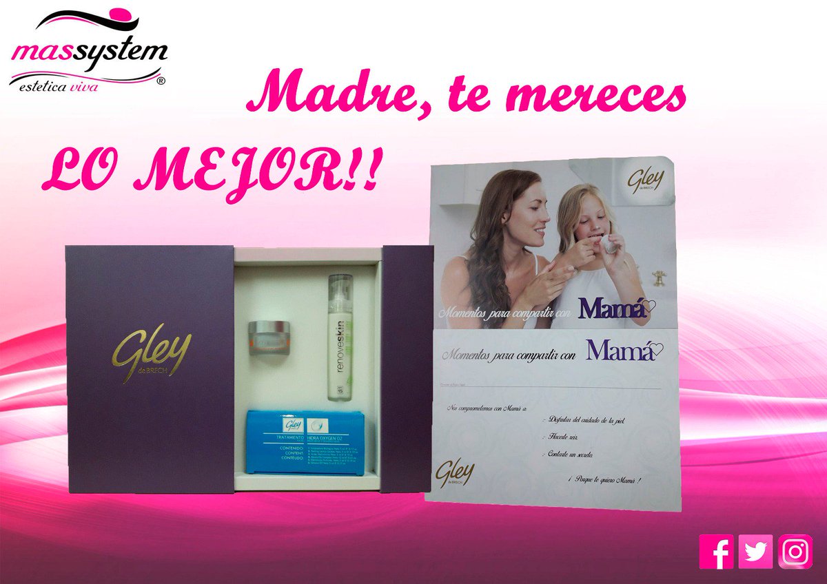 Massystemprof's tweet image. Especial DIA DE LA MADRE
Pack completo antienvejecimiento + kit monodosis + sesión cabina
PVP: 75€
Profesionales del sector: consultar tarifa