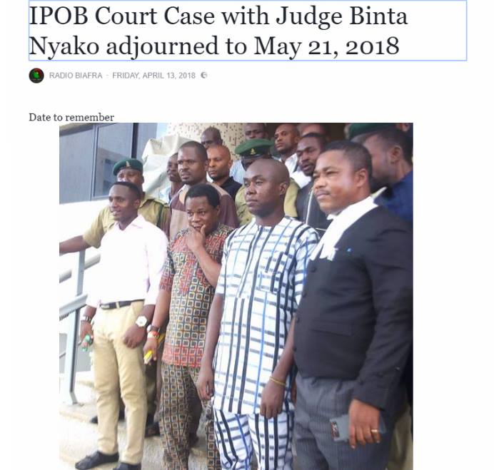 NNNewsMedia's tweet photo. Join us live on RBL
Indigenous people of Biafra,
appeals Intel Community, to condemn senseless adjournment 
on bail application of #Biafra #Justice4Biafra #StopBiafraKillings 
#SupportBiafraReferendum @realDonaldTrump #JusticeBintaFreedBokoHaramTerrorist 
https://t.co/1RFrZE8VJe https://t.co/6jfmPWTsY8
